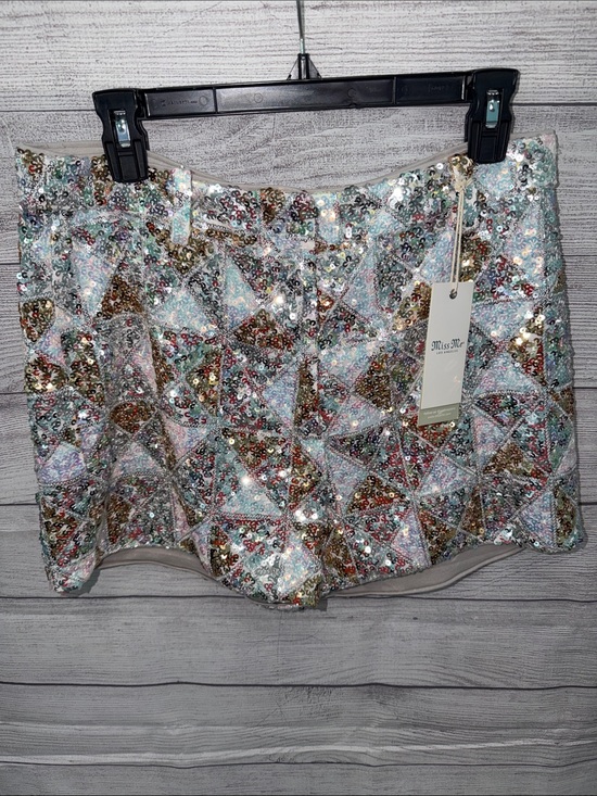Miss Me Dresses & Skirts - Miss Me Sequin Geometric Shorts in Silver, Gold, Pink, Blue